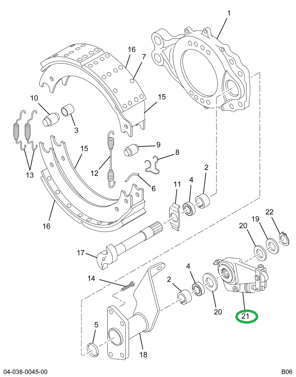 1694322C91 ADJUSTER BRK SLACK L/CLEVIS