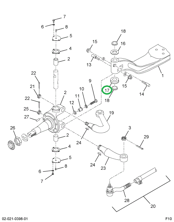 1694399C91 BEARING THRUST W/SEAL