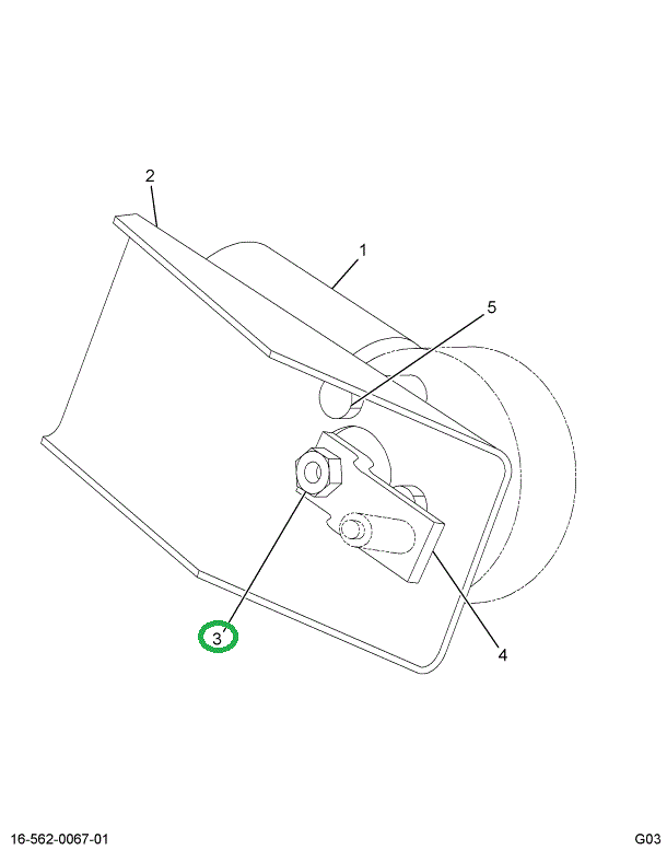 1694419C1 NUT W/S WIPER SHAFT