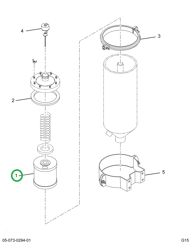 1694425C1 FILTER,ELEMENT RESERVOIR FILTE