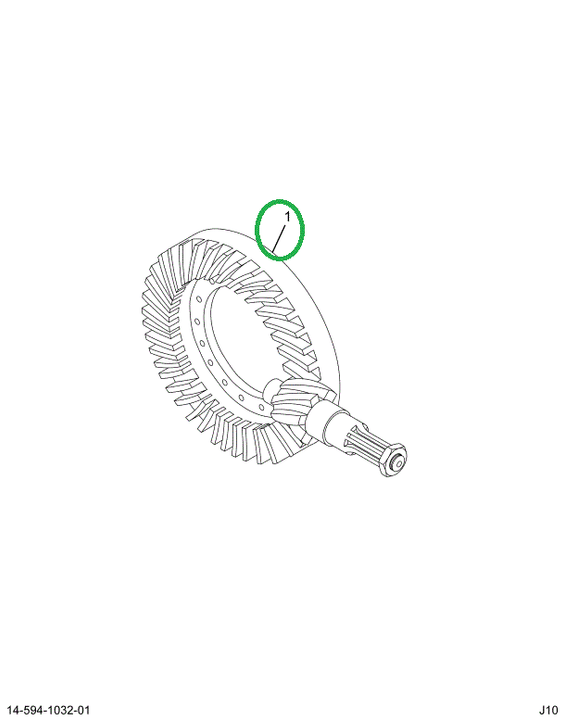1694440C91 Gear Set, Ring And Pinion Diff