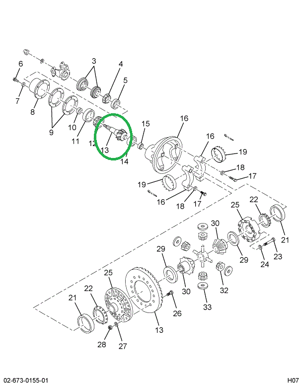 1694455C91 Gear Set, Ring And Pinion Diff