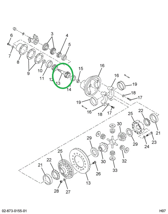1694455C91 Gear Set, Ring And Pinion Diff