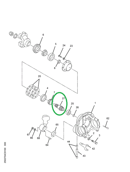 1694463C91 Gear Set, Ring And Pinion Diff