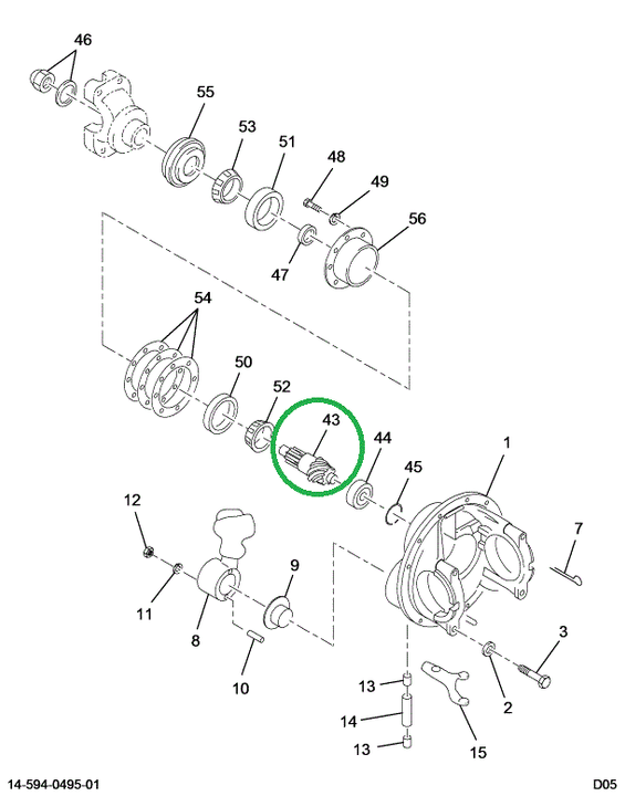 1694475C91 Gear Set, Ring And Pinion Diff