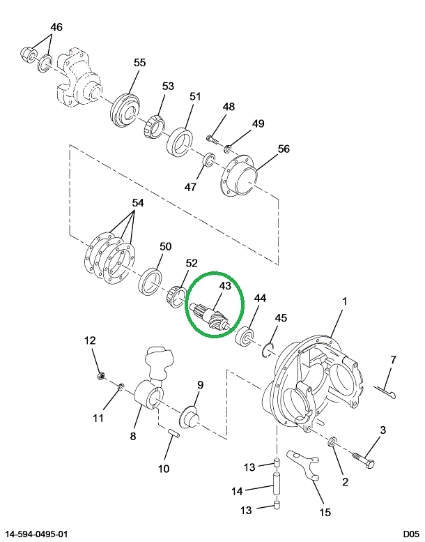 1694477C91 Gear Set, Ring And Pinion Diff