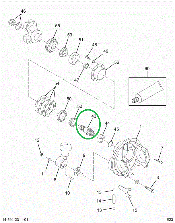 1694482C91 Gear Set, Ring And Pinion Diff