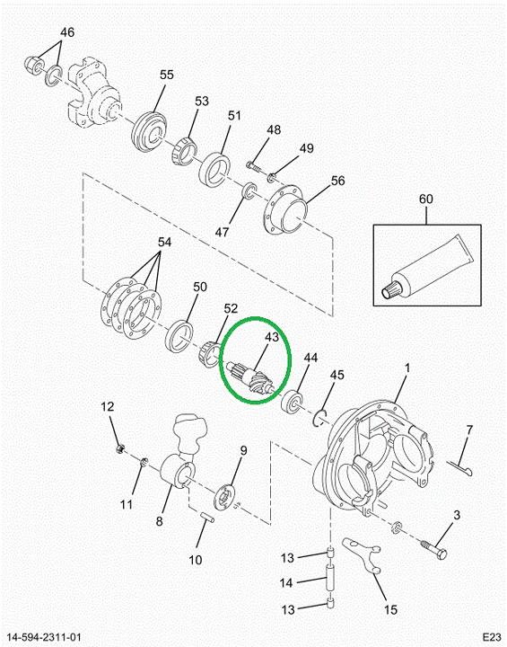 1694482C91 Gear Set, Ring And Pinion Diff