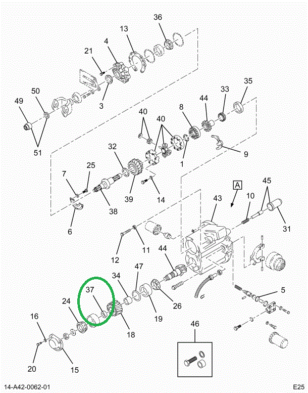 1694540C91 Set, Bearing Spacer Differenti