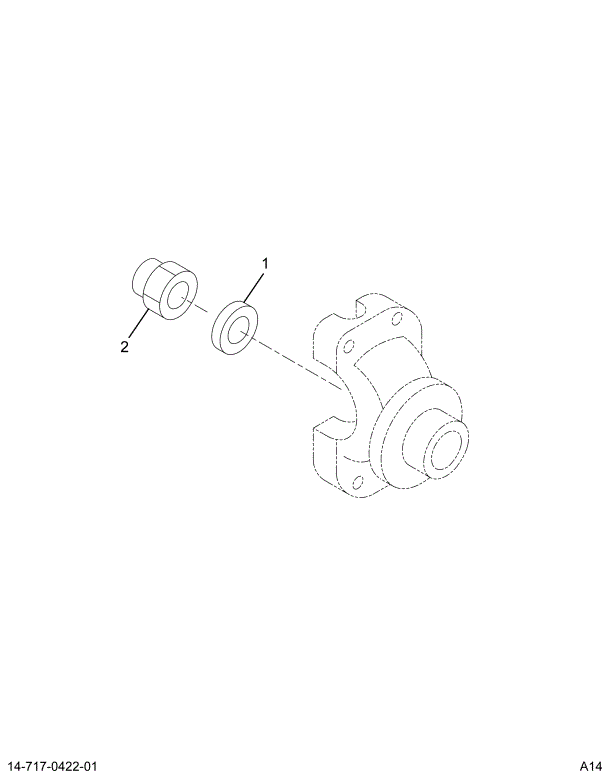 1694546C91 AXLE,KIT OUTPUT NUT & WASHER