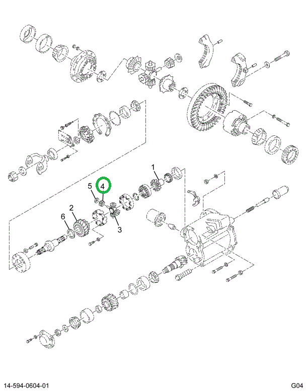 1694555C1 GEAR DIFF SPIDER RT46160