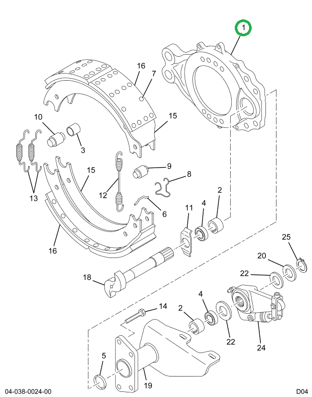 1694653C91 SPIDER BRAKE CHAMBER