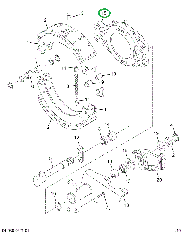 1694740C91 SPIDER BRAKE W/BUSH & SEAL