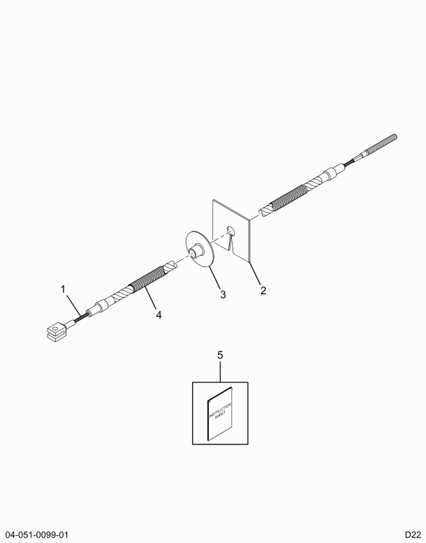 1694920C91 CABLE,KIT HAND BRAKE CABLE