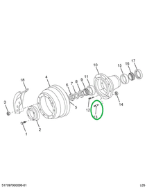 1695030C1 Stud, Wheel Mounting, Lh Threa