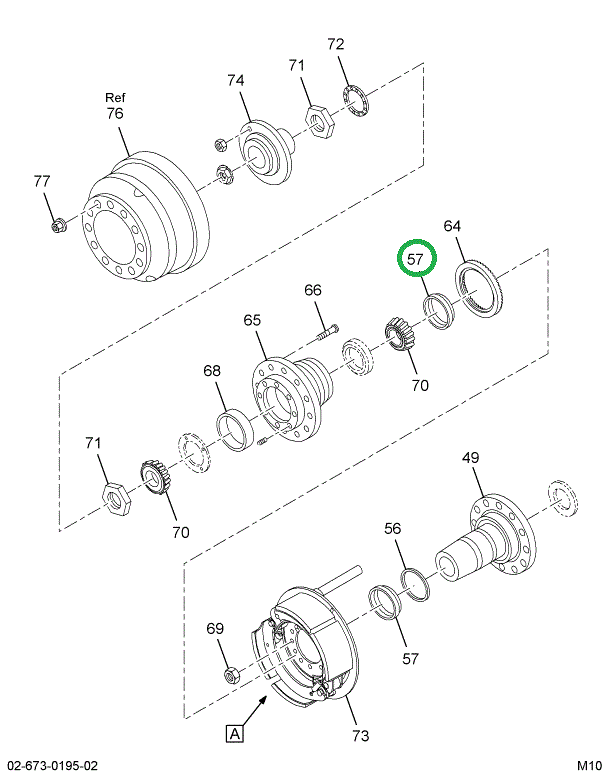 1695033C1 SEAL,OIL FRT WHL BRG HUB