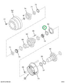 1695033C1 SEAL,OIL FRT WHL BRG HUB