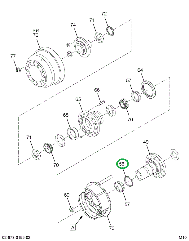 1695040C1 RING,SPINDLE