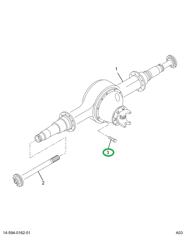 1695182C1 BOLT,DIFF CARR TO HSG SHORT