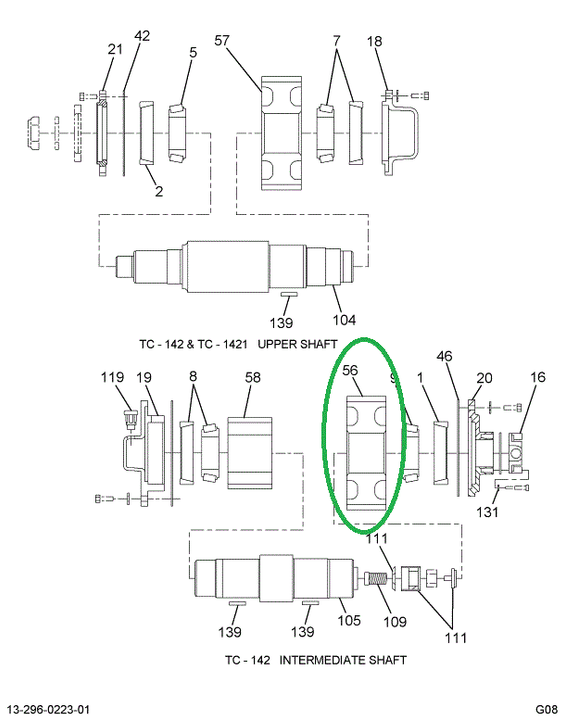 1695434C1 Gear Intermediate Transfer Cas