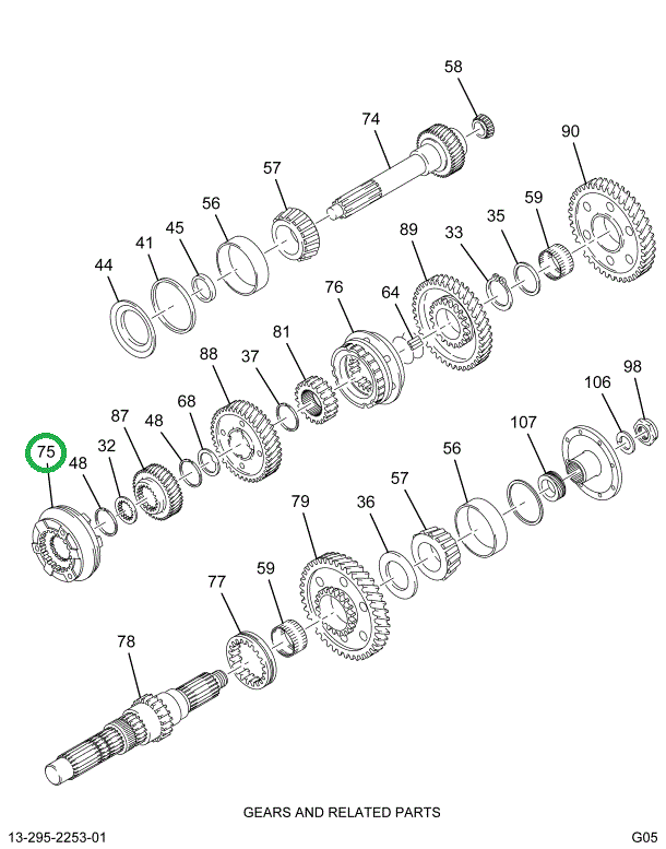 1695556C91 SYNCRNZR,SYNCHRONIZER, M/S 4TH