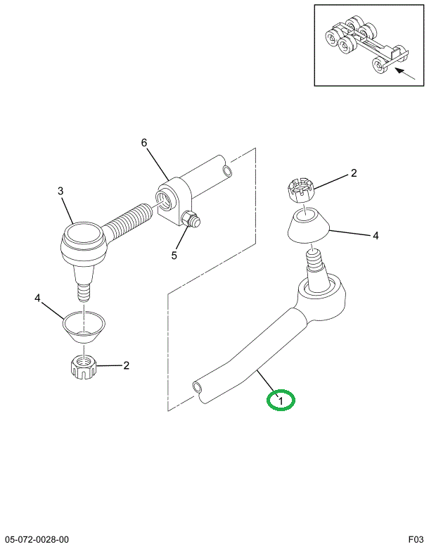 1695714C91 END,ASM VERT LINK W/CLAMP LONG