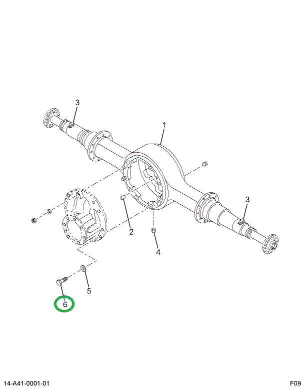 1695795C1 BOLT DIFF CARR TO HSG LONG