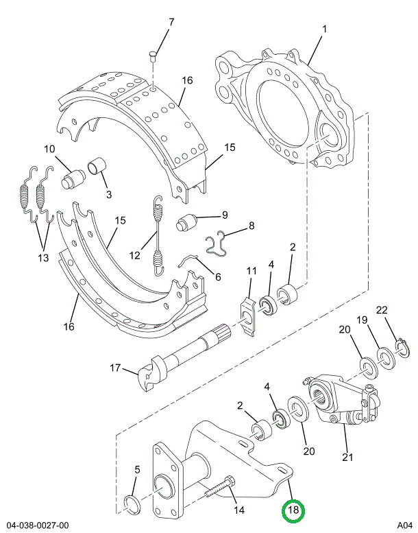 1695810C91 BRACKET,BRK CAMSHAFT & CHAMBER