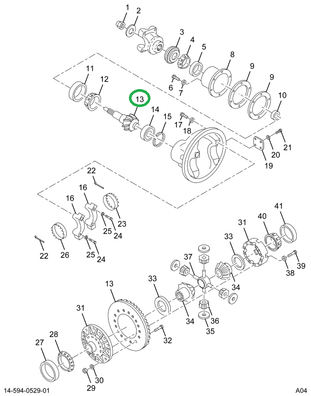 1695895C91 Gear Set, Ring And Pinion Diff