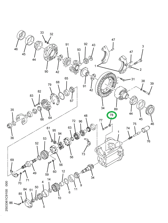 1696227C1 NUT PD SHIFTER SHAFT