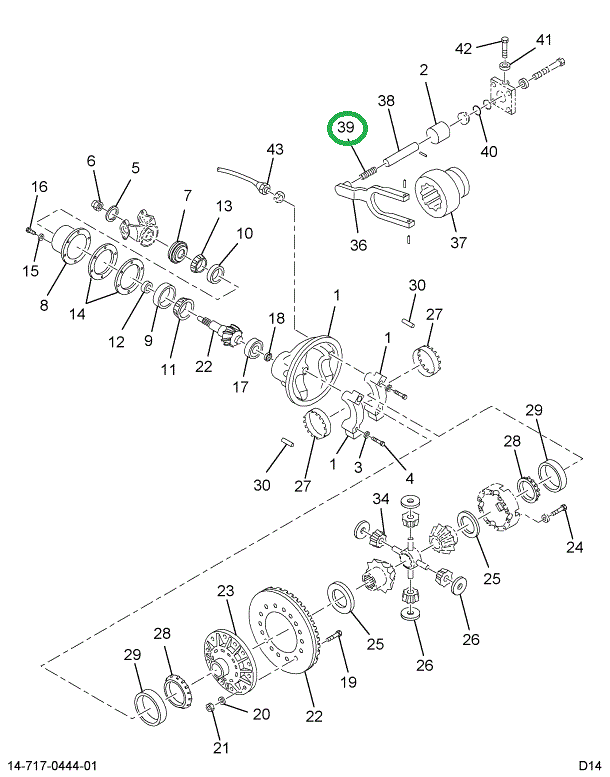 1696233C1 SPRING,SHIFT FORK