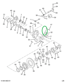 1696253C91 Carrier, Differential W/bearin