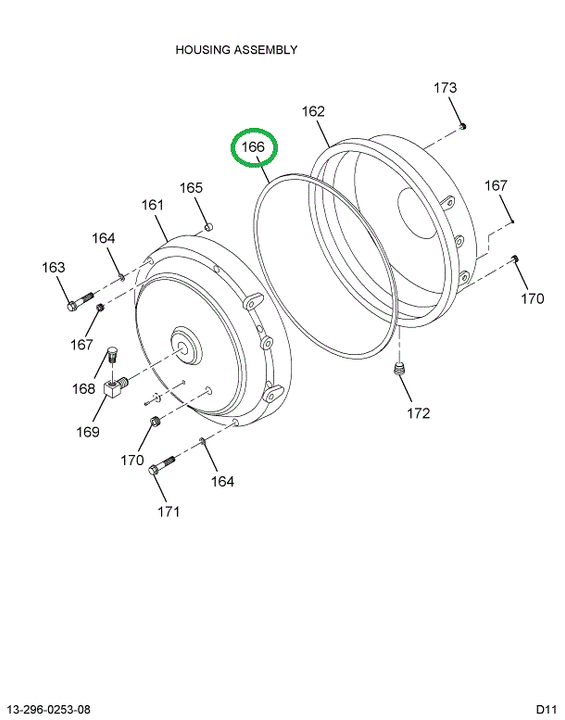 1696538C1 GASKET, T-CASE HOUSING
