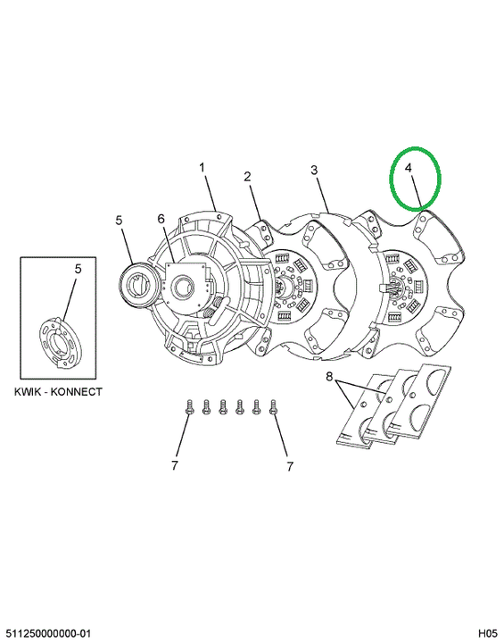 1696615C91 Disc, Clutch Ceramic Front