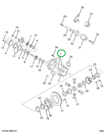 1696822C91 Carrier, Differential W/bearin
