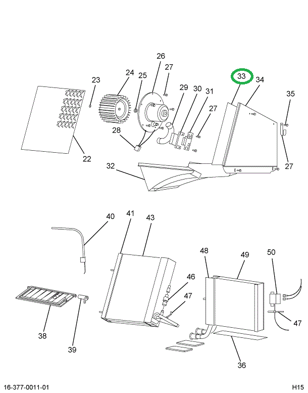 1696857C1 COVER,HEATER GASKET