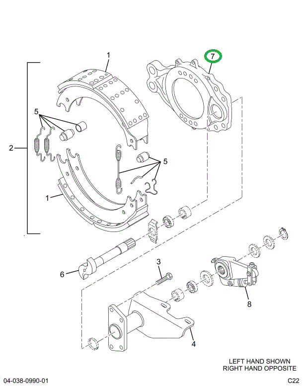 1696871C91 SPIDER,BRAKE W/BUSH & SEAL