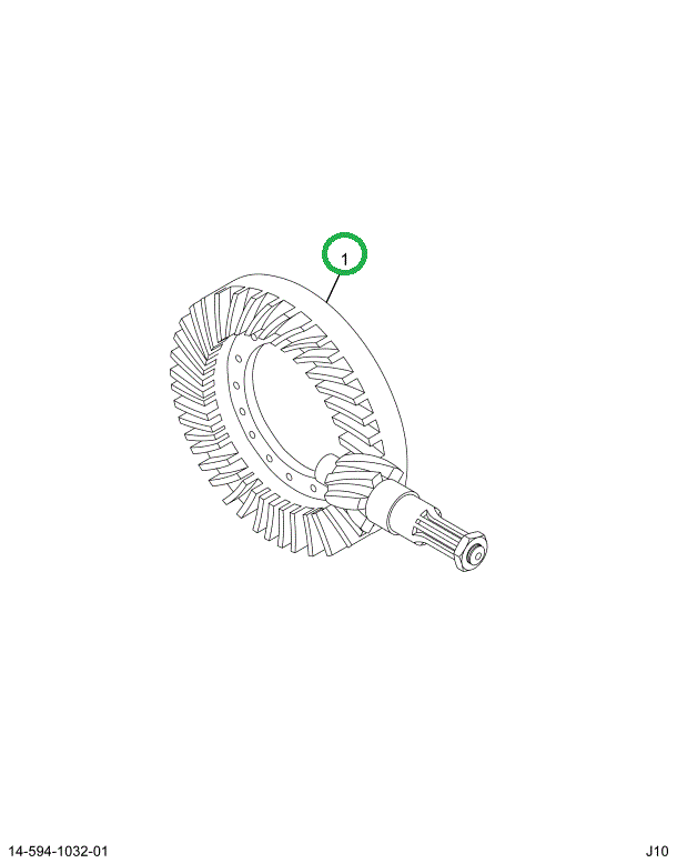 1696881C91 Gear Set, Ring And Pinion Diff