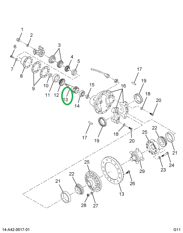 1696891C91 Gear Set, Ring And Pinion Diff