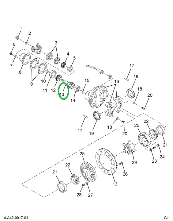 1696891C91 Gear Set, Ring And Pinion Diff