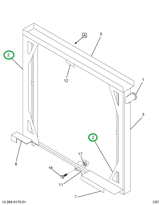 1696893C1 SUPPORT,RAD MTG-HOUSED RAD