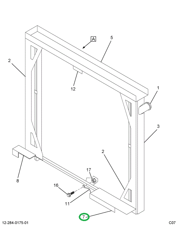 1696897C1 BRACKET,RAD MTG OUTSIDE