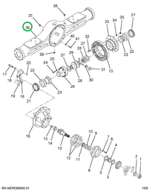 1697040C1 Housing, Axle Rear