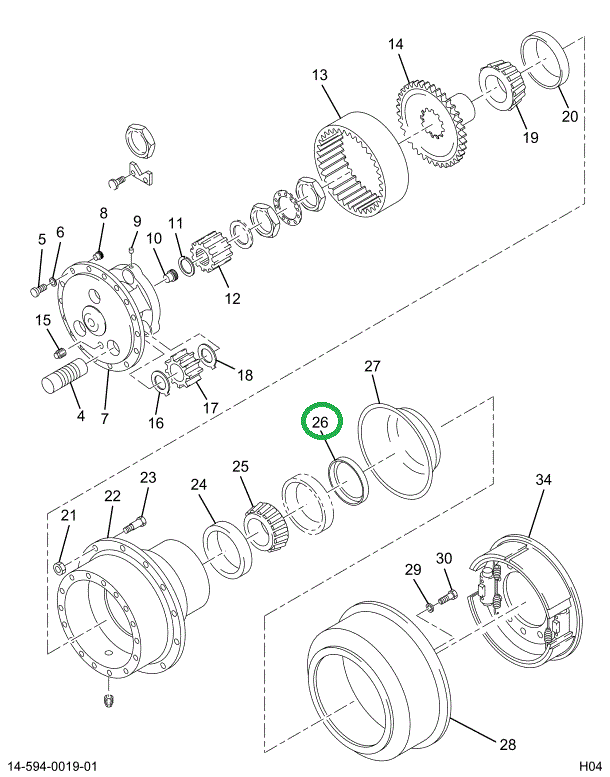 1697048C1 SEAL OIL FRT WHEEL BRG