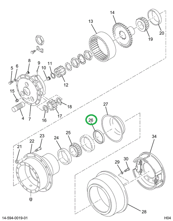 1697048C1 SEAL OIL FRT WHEEL BRG