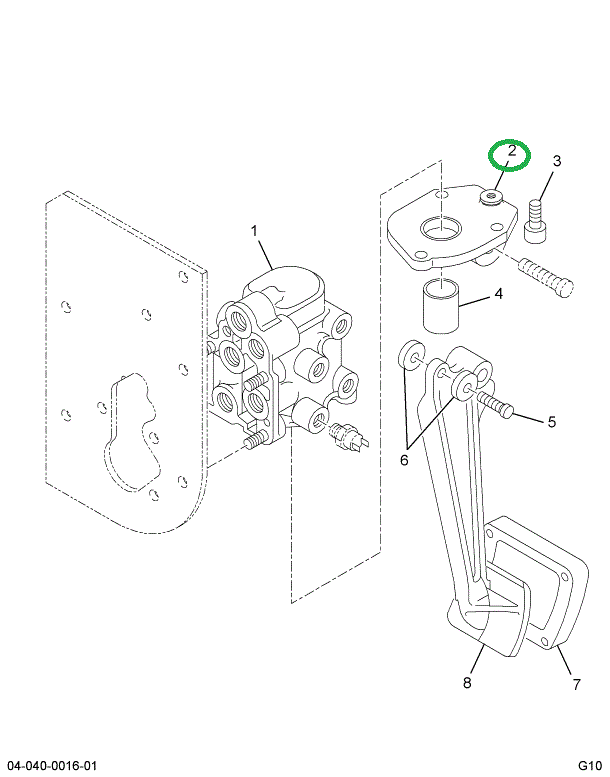 1697067C1 PLATE,BRAKE VALVE MTG