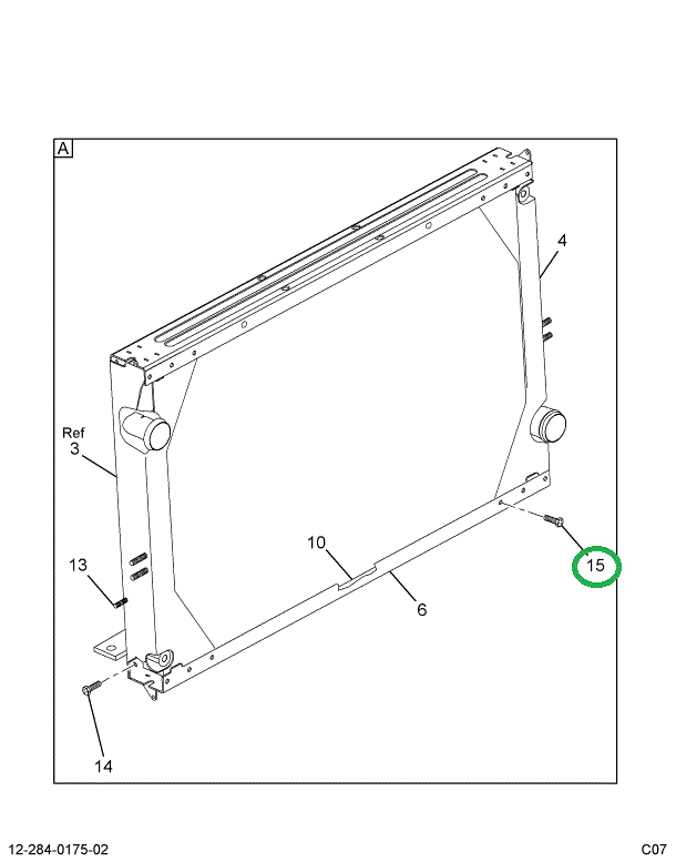 1697116C1 SCREW SPECIAL RADIATOR MTG