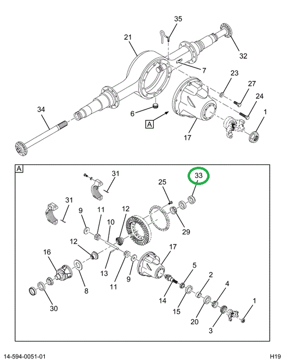 1697161C1 ADJUSTER-DIFF BRG LT/RT 14ADP
