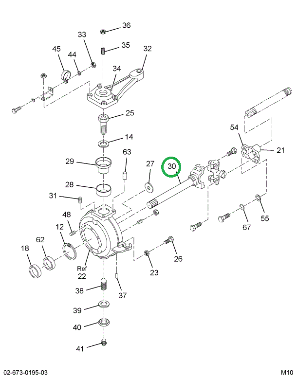 1697220C91 SHAFT  FRT AXLE OUTER LT & RT