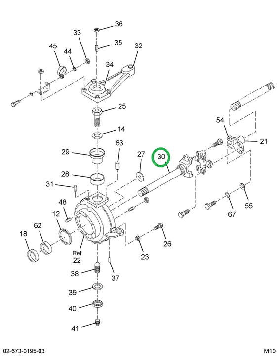 1697220C91 SHAFT  FRT AXLE OUTER LT & RT